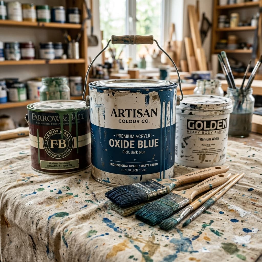 Matériel de peinture professionnel haut de gamme utilisé par les artisans d'Élite Peinture.